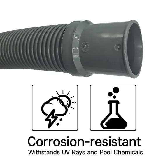 Puri Tech Durable Above Ground Pool Filter Hose, 1.5" x 3 ft