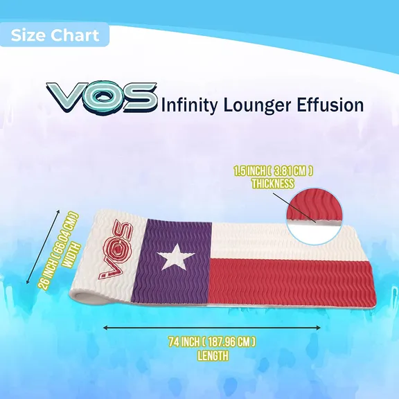 VOS Infinity Lounger Effusion Float, Lone Star