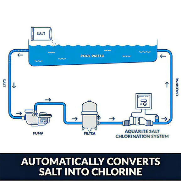 Hayward AquaTrol Salt Chlorination System, Above-Ground, With Twist Lock Cord - Up to 18,000 Gallons