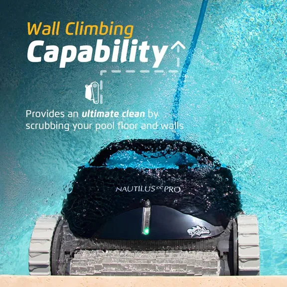 Dolphin Nautilus CC Pro Wi-Fi Controlled Robotic Pool Cleaner with Caddy