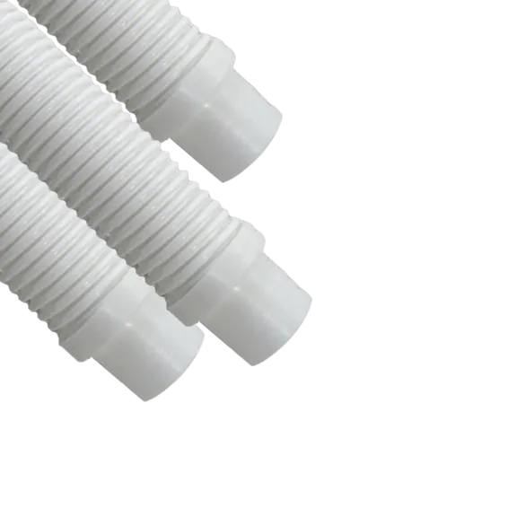 Puri Tech AquaBug Pool Vacuum Ultra Hose 1.5-inch x 4 ft, White (Pack of 3)