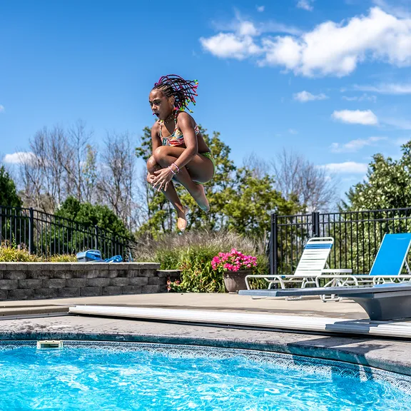 Global Pool Products 8' Diving Board Stand with Jig, 3 Bolt Base Replacement in Sand Colour for In-ground Pools