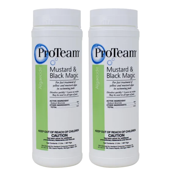 ProTeam Mustard and Black Magic Algae Treatment - 2 Pack of 2lb Containers