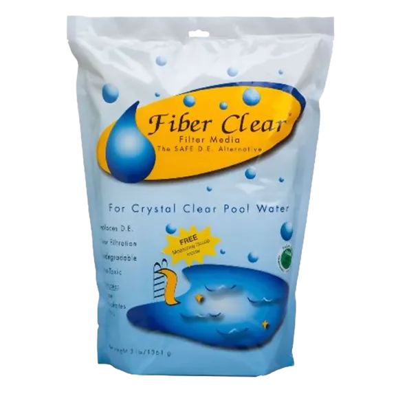 Fiber Clear - Cellulose Media DE Alternative for Pool Filters, 3 Lb Package