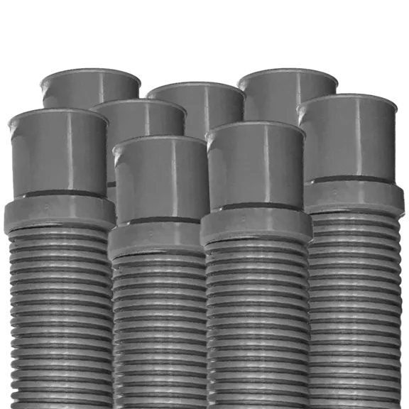 Puri Tech Heavy Duty Above Ground Pool Filter Hose with Clamps, 1.5 Inch x 6 ft (Pack of 8)