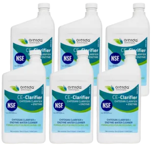 Orenda CE 6-Pack Chitosan Plus Enzyme Natural Swimming Pool Clarifier Cleaner