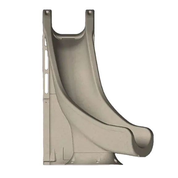 Global Pool Products Tidal Wave Inground Swimming Pool Water Slide Deck Mounted, Left Curve Turn Sand