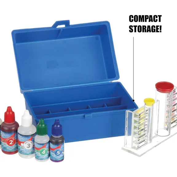 5-Way OTO Test Kit Chlorine/Bromine pH Alkalinity Acid Demand Boxed B7448