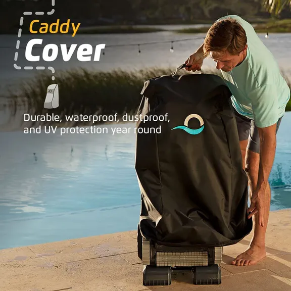 Dolphin Explorer E30 Automatic Robotic Pool Cleaner with WiFi, Caddy, and Cover