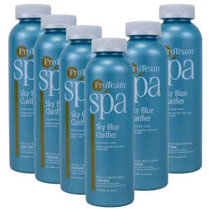 ProTeam Sky Blue Swimming Pool Water Clarifier, 1 Pint (Pack of 6)