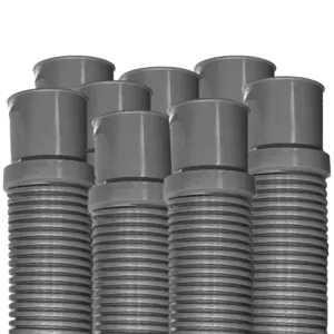 Puri Tech Heavy-Duty 1.25 Inch x 3 Foot Above Ground Pool Filter Hose - Pack of 8