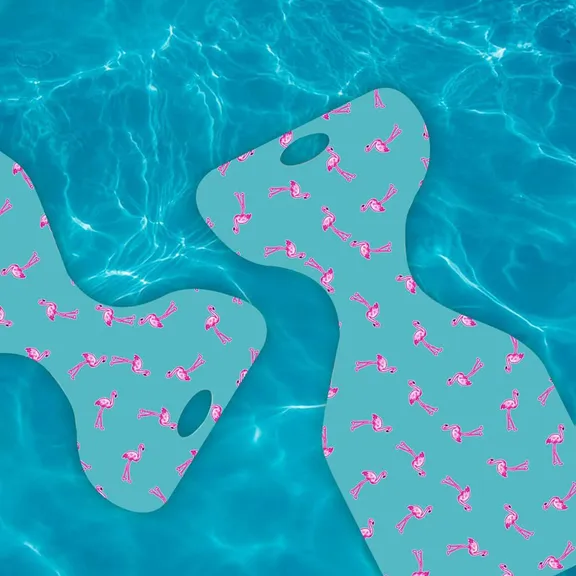 VOS Phoenix Saddle Effusion Water Floats, Pinkie Pie Flamingo, 2-Pack
