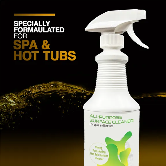 Puri Tech Spa 2-Pack All-Purpose Surface Cleaner for Spas and Hot Tubs, Fast-Acting Formula, 32oz.