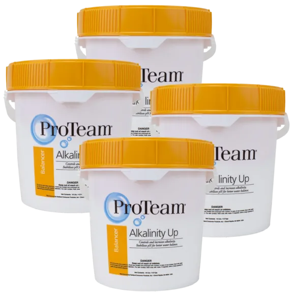 ProTeam Alkalinity Increaser for Swimming Pools, 10 lb Bucket (Pack of 4)