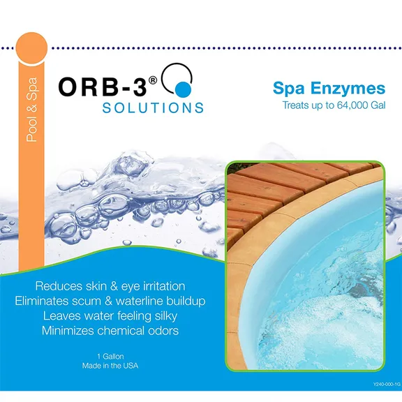 Orb-3 Spa Enzyme Cleaner Solution, 1 Gallon