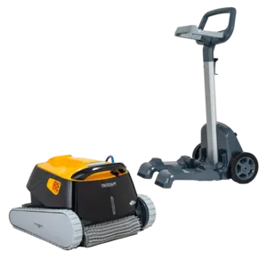 Dolphin Triton PS Inground Robotic Pool Vacuum Cleaner, Universal Caddy Dolphin Triton