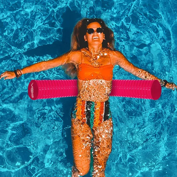 VOS Mega Foam Wavy Pool Noodle, Pink