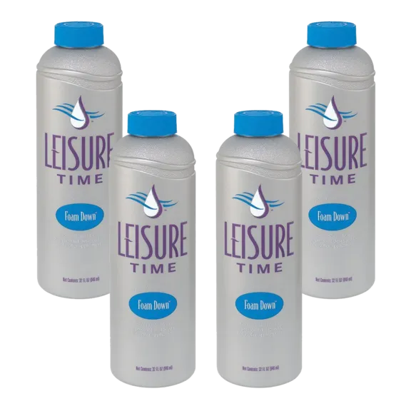 Leisure Time Spa Water Balance Anti-Foam Solution, 32oz (Pack of 4)