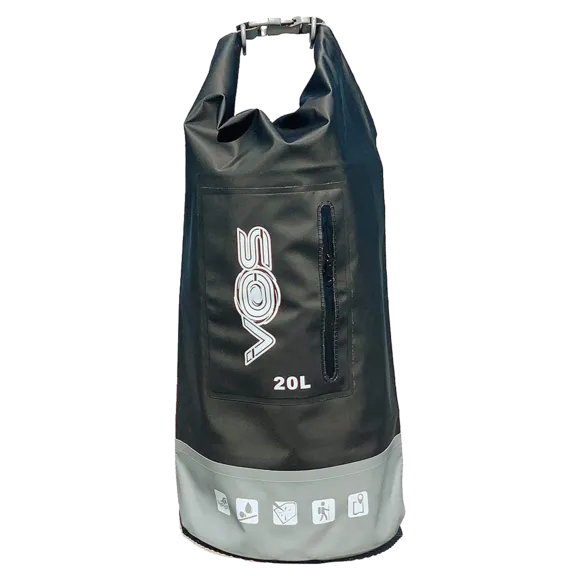 VOS Waterproof Premium Dry Bag 20L, Black