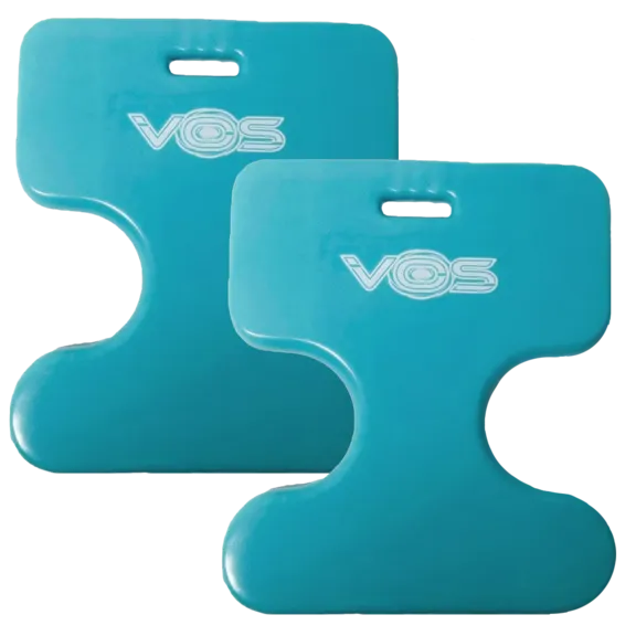 VOS Oasis Premium Water Solid Saddle Floats, Aqua Blue, 2-Pack