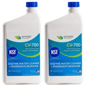 Orenda CV-700 Catalytic Enzyme Pool Water Cleaner and Phosphate Remover 1 Quart (Pack of 2)
