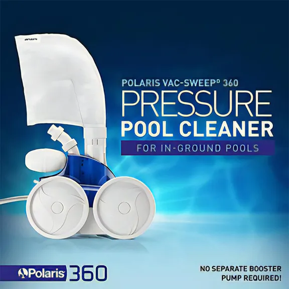 Polaris 360 F1 Automatic Pressure Pool Cleaner New in Box w/ Hose and Valve