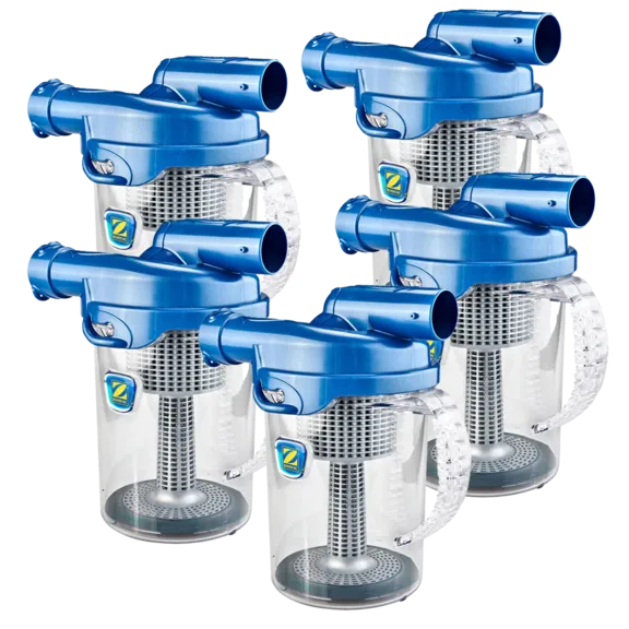Automatic Swimming Pool Cleaner Cyclonic Leaf Catcher Canister, 5-Pack