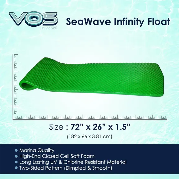 VOS Infinity Lounger Premium Extreme Water Float, Botanical Green