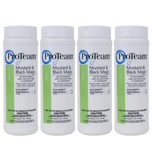 ProTeam Swimming Pool Algae Remover, Mustard and Black Magic Formula, 2 lbs (Pack of 4)
