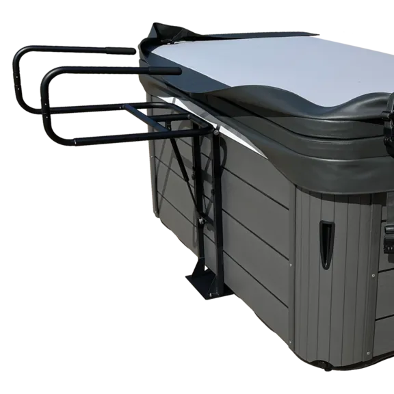 Puri Tech Cradle Undermount Cover Removal System for Hot Tubs and Spas - Black