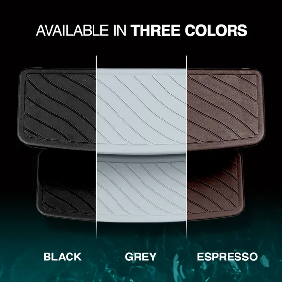 Puri Tech 100 Series Universal Outdoor Steps No Slip Grip Support, Espresso and Balck