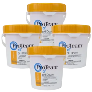ProTeam 10 lb pH Down 4-Pack - Swimming Pool pH and Alkalinity Lowering Solution