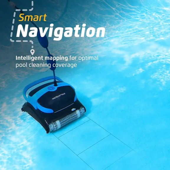 Dolphin Nautilus CC Plus Wi-Fi Controlled Robotic Pool Vacuum Cleaner with Caddy
