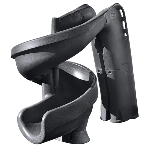 S.R. Smith heliX2 Gray Granite Twist Slide for Swimming Pools