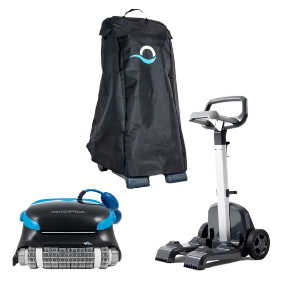 Dolphin Nautilus CC Plus Wi-Fi Enabled Robotic Pool Cleaner with Caddy and Cover