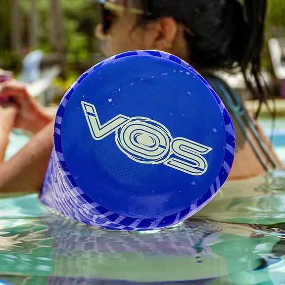VOS Mega Foam Wavy Pool Noodle, Kovo Blue