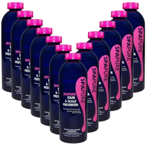 SpaPure Stain and Scale Preventer Remover Liquid Bottle 1 Pint (Pack of 12)