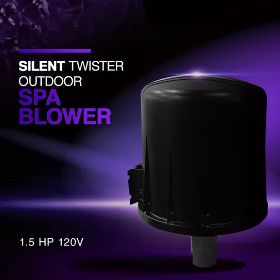 Puri Tech Silent Twister Outdoor Spa Blower, 120V, 1.5HP