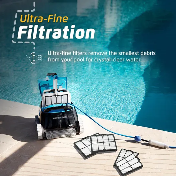 Pro Robotic Pool Vacuum Cleaner with Wi-Fi Control by Dolphin Nautilus CC