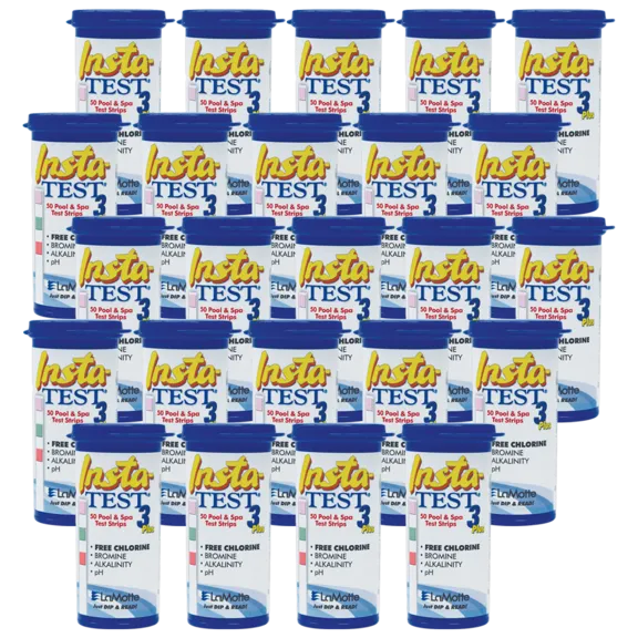 LaMotte Insta-TEST 3 Plus Pool Hot Tub Test Strips 2976 (Pack of 4)