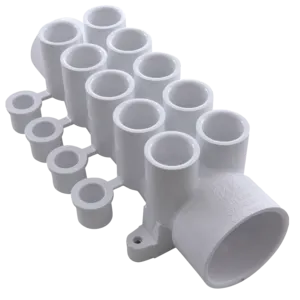 Waterway Plastics Manifold with 1.5 S x 1.5 Spig (10) 1/2 S Ports including 4 Plugs