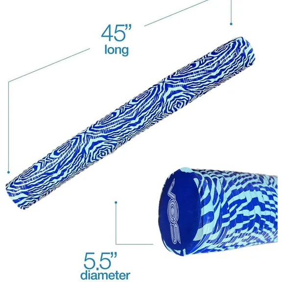VOS Mega Foam Wavy Pool Noodle, Kovo Blue