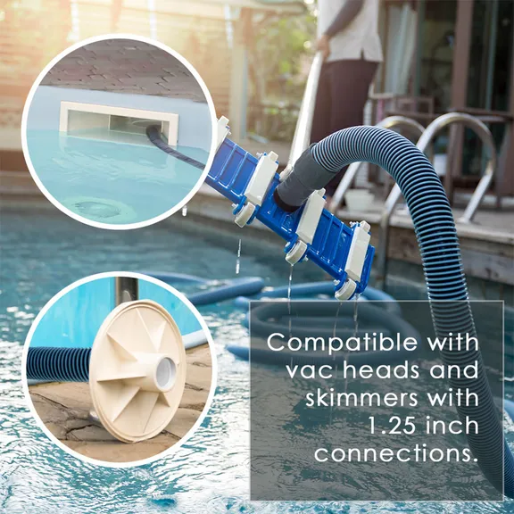 Puri Tech 36 ft Aboveground Swimming Pool Vacuum Hose with 1.25 ft Diameter