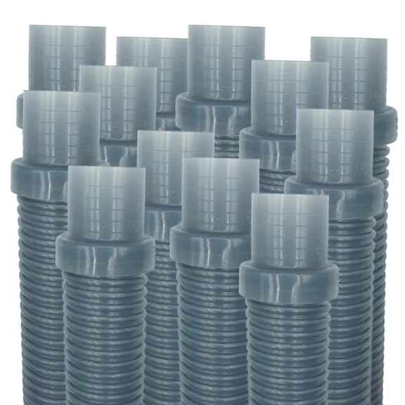 Puri Tech AquaBug Translucent Blue Pool Vacuum Hose, 1.5 inch x 4 feet (Pack of 12)