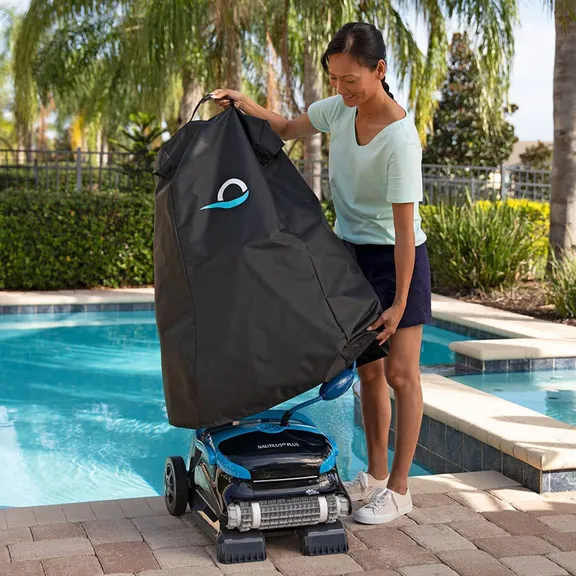 Dolphin Nautilus CC Plus Wi-Fi Enabled Robotic Pool Cleaner with Caddy and Cover