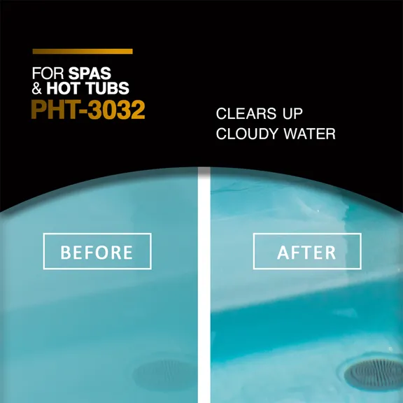 Puri Tech Spa Clear 4-Pack Water Clarifier - Eliminates Dirt, Foam and Extends Filter Life, 32oz