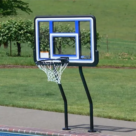 S.R. Smith Swim N Dunk Complete Salt Friendly In-Deck Basketball Game Set, 4-Box