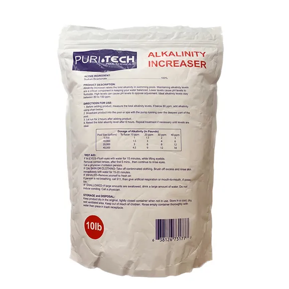 Puri Tech Total Alkalinity Increaser Pool Chemicals, 10LB