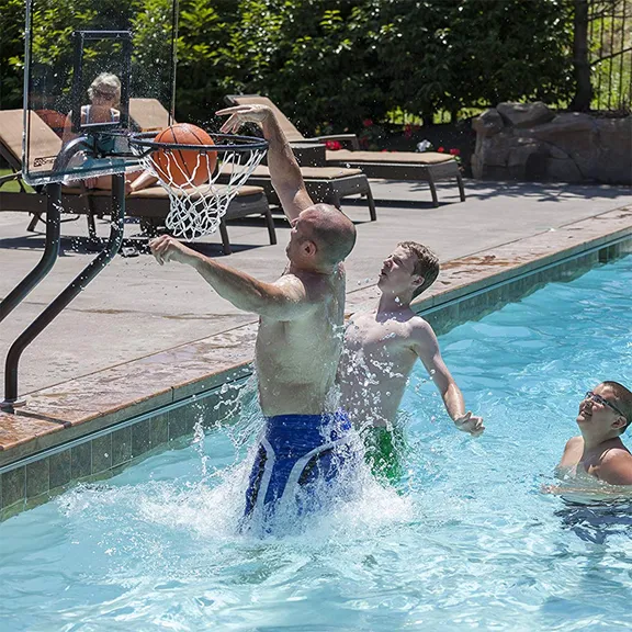 S.R. Smith S-BASK-CH Swim N' Dunk Salt Friendly Challenge Basketball Game, black