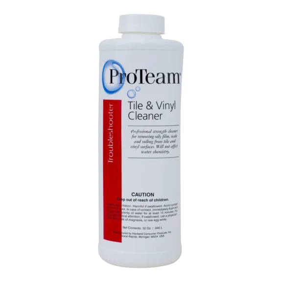 ProTeam Tile and Vinyl Cleaner for Swimming Pools and Spas Easy to Use No Scrub 1 qt